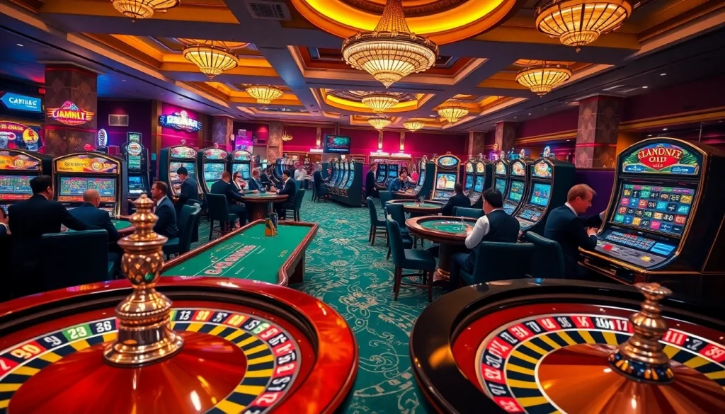 Experience the thrill of casino gaming at https://luongsontv42.com/ with vibrant slot machines and poker tables.