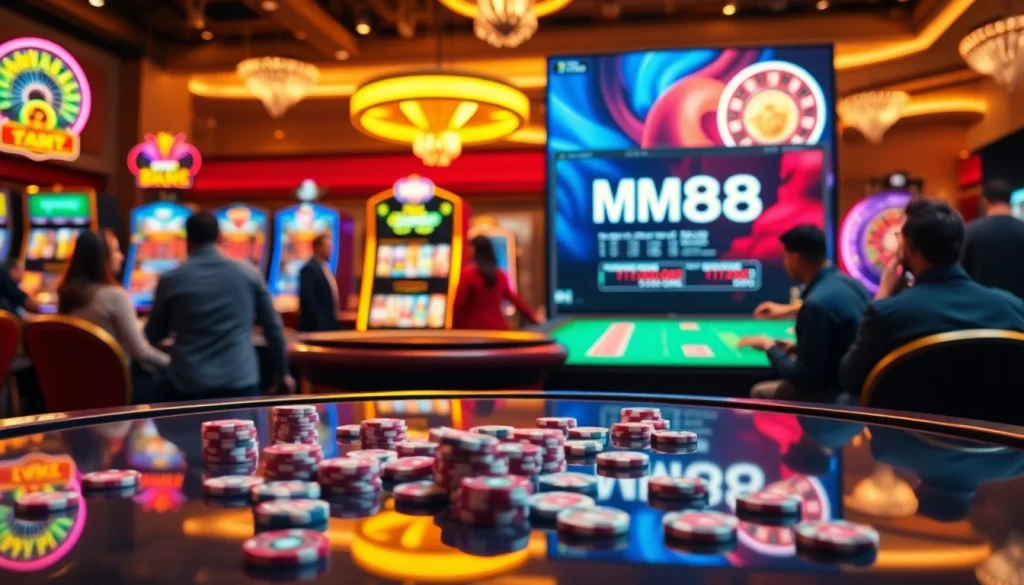 Experience the excitement of MM88 with vibrant online casino action at virtual blackjack tables.