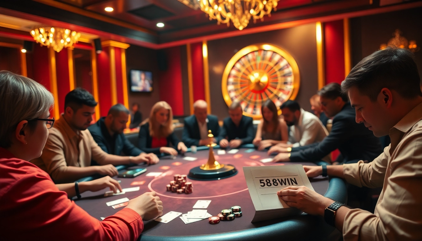 Experience the thrill of winning at 58WIN's vibrant casino with intense poker gameplay and roulette excitement.