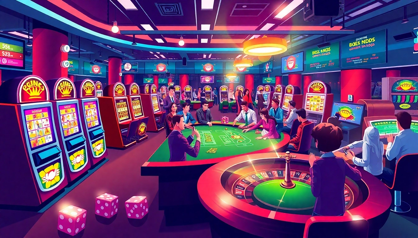 Experience the thrill of modern gambling at https://nohu90.surf/ with vibrant casino tables and spinning roulette wheels.