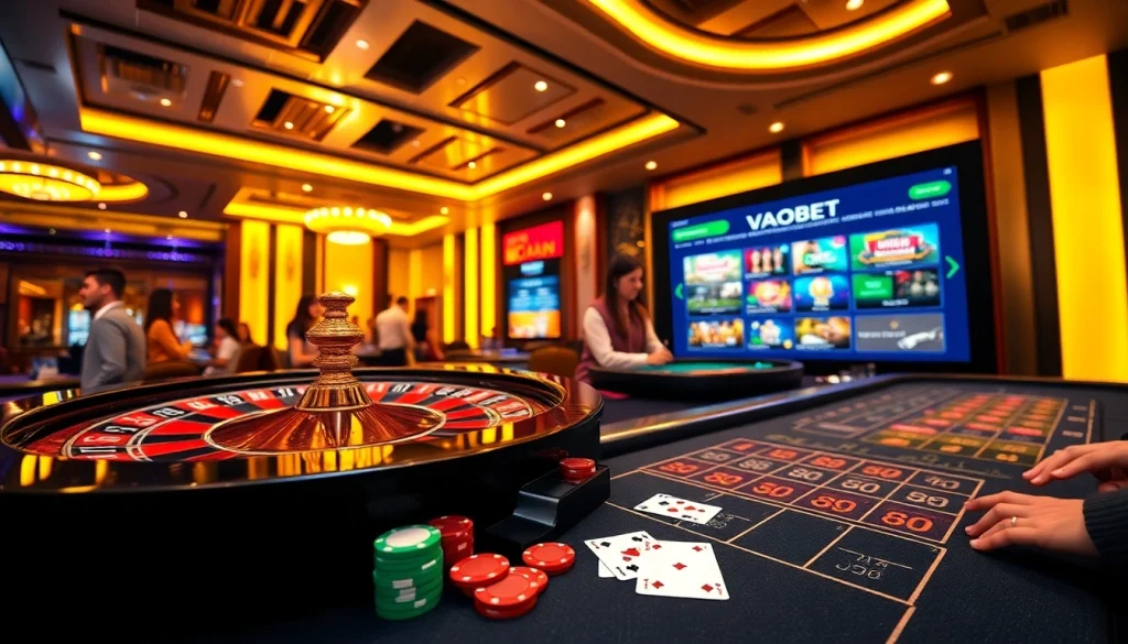 Experience thrilling moments at VAOBET casino with immersive roulette and blackjack tables, where excitement never fades.
