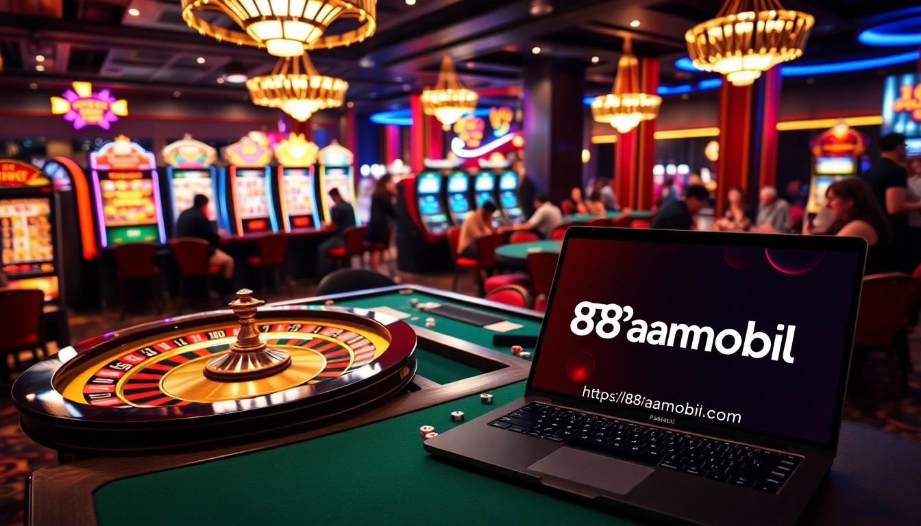 Experience the thrill of gambling at https://88aamobi.com/ with exciting poker tables and vibrant slot machines.