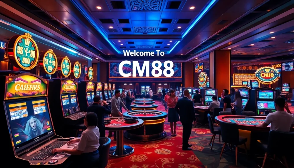 Experience the thrill of winning at CM88's casino tables and slot machines.