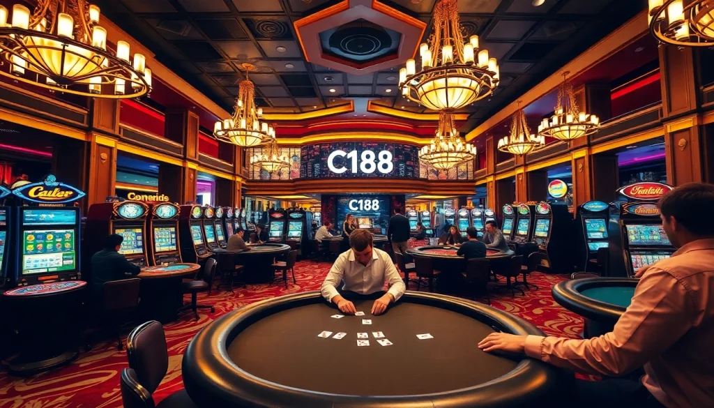 Engage in thrilling poker games at a lively casino where C168 enhances your betting experience.