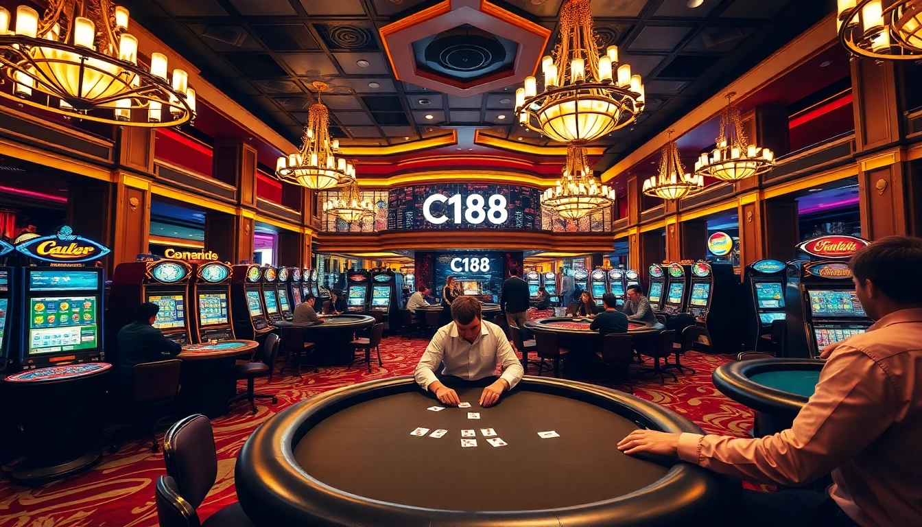 Engage in thrilling poker games at a lively casino where C168 enhances your betting experience.