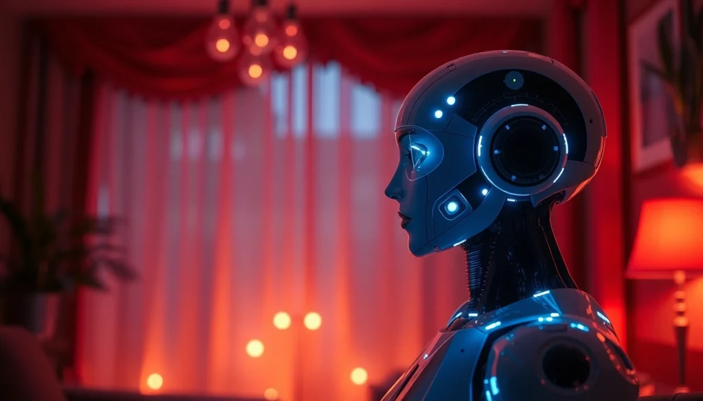 Engaging interaction in a warm setting showcasing AI chat porn experience.