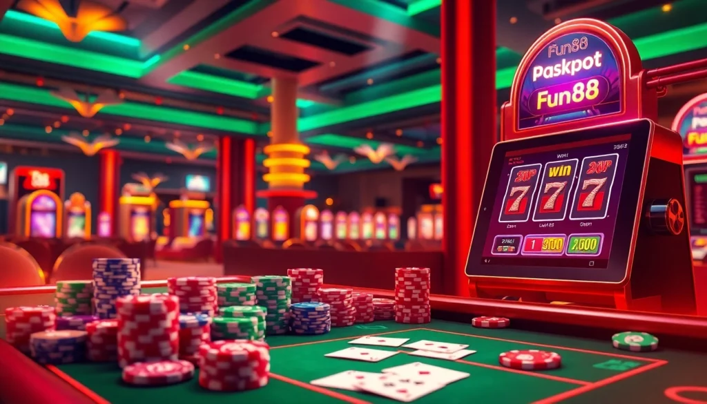 Experience the thrill of Fun88 as you play dynamic casino games in a vibrant online setting.